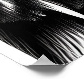 Zwart-wit portret van een adelaar | AI Art. Poster (Hoek)