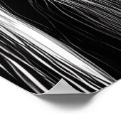 Zwart-wit portret van een wandelaar | AI Art. Poster (Hoek)