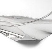 Zwart-wit portret van mooie vrouw poster (Hoek)