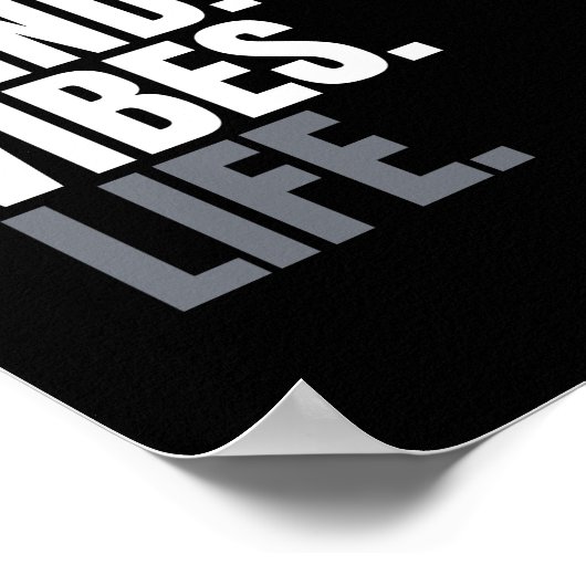 Zwart-wit positief Poster (Hoek)