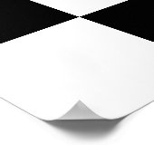 Zwart, wit Poster (Hoek)