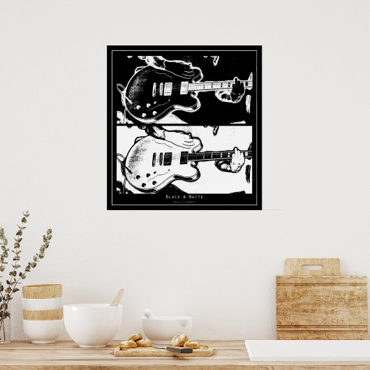 Zwart-wit Poster (Keuken)