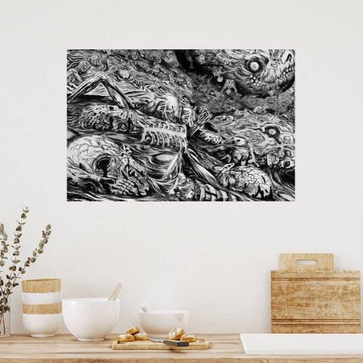 Zwart-wit Poster (Keuken)