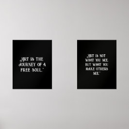 Zwart Wit Poster inspirerend quotes aanpassen Muurkunst Sets