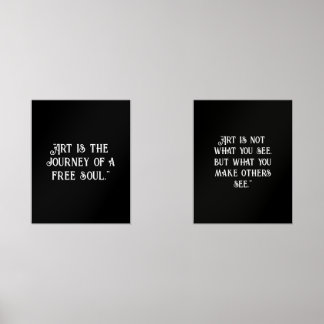 Zwart Wit Poster inspirerend quotes aanpassen Muurkunst Sets
