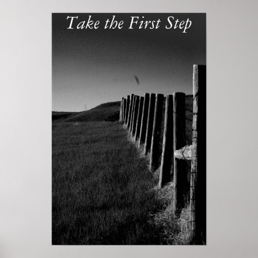 Zwart-wit Poster/Motivatie Poster (Voorkant)