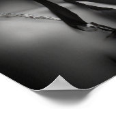 Zwart-wit poster van een jonge punk vrouw (Hoek)