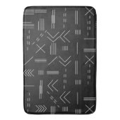 Zwart Wit Prachtig modern geometrisch patroon Badmat (Voorkant Verticaal)