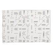 Zwart Wit Prachtig modern geometrisch patroon Kussensloop (Voorkant-Rechts)