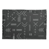 Zwart Wit Prachtig modern geometrisch patroon Kussensloop (Achterkant-Links)