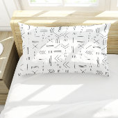 Zwart Wit Prachtig modern geometrisch patroon Kussensloop