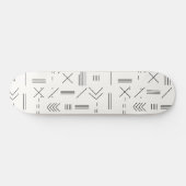 Zwart Wit Prachtig modern geometrisch patroon Persoonlijk Skateboard (Horizontaal)