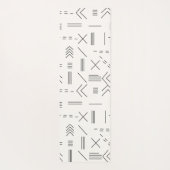 Zwart Wit Prachtig modern geometrisch patroon Yogamat (Achterkant)