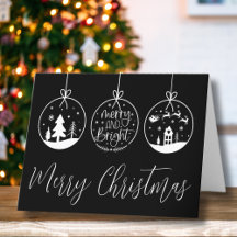 Zwart Wit Prettig Kerstfeest