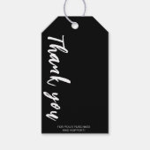 Zwart Wit Prijs Labels - Business Logo Boutique Cadeaulabel (Voorkant)