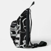Zwart-wit Print gesneden naaizak Sling Bag (Rechts)