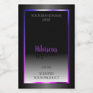 Zwart wit product Etiketten Blauw Paars Roze Lijst