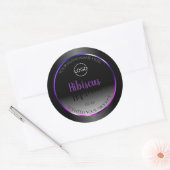 Zwart wit product Etiketten Paars roze Lijst Logo (Envelop)