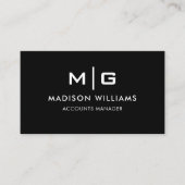 zwart-wit professional visitekaartje (Voorkant)