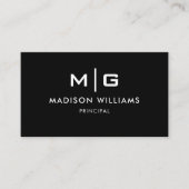  zwart-wit professional visitekaartje (Voorkant)