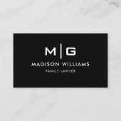 zwart-wit professional visitekaartje (Voorkant)