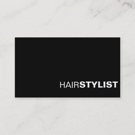 Zwart-wit professioneel chique Visitekaartje (Voorkant)