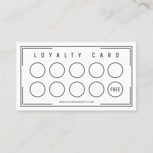 Zwart Wit Professioneel Formele Zakelijke Logo Klantenkaartje (Voorkant)