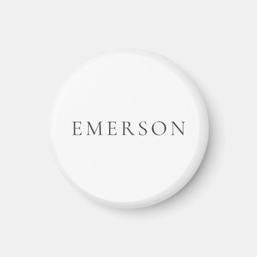 Zwart wit professioneel minimalistisch modern eenv magneet (Voorkant)