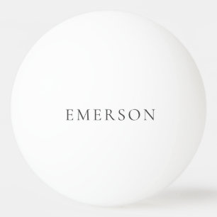 Zwart wit professioneel minimalistisch modern eenv pingpongbal