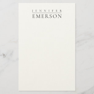 Zwart wit professioneel minimalistisch modern gewo briefpapier