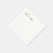 Zwart wit professioneel minimalistisch modern gewo servet (Hoek)