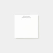 Zwart-wit, professioneel, persoonlijk post-it® notes (Voorkant)