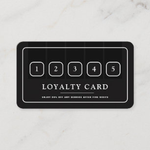 Zwart-wit professioneel pictogram klantenkaartje