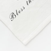 Zwart-wit Psalm 103 Scripture Text Modern Fleece Deken (Hoek)