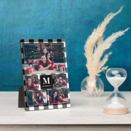 Zwart-wit Pset 5 Foto met monogram Fotoplaat