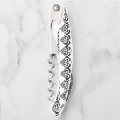 zwart-wit pulserend zebra hart Thunder_Cove Kurkentrekker (Voorkant)