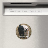 Zwart & wit puppies magneet (Insitu (Vaatwasser))