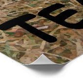 Zwart-wit puppy poster (Hoek)