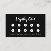 Zwart wit qr code corporate logo klantenkaartje (Voorkant)