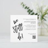 Zwart-Wit | QR-code en vernieuwing van de fotogelo Kaart (Staand voorkant)