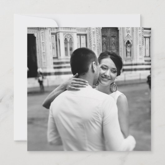 Zwart-Wit | QR-code en vernieuwing van de fotogelo Kaart (Achterkant)