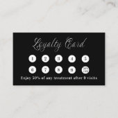 Zwart wit qr code logo klantenkaartje (Voorkant)