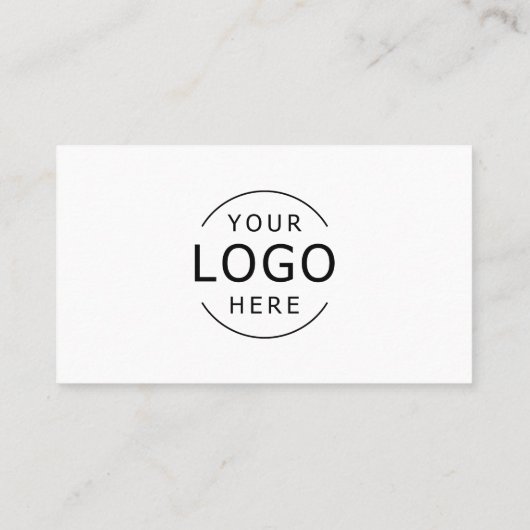 Zwart-wit QR Code Logo Modern Professional Visitekaartje (Achterkant)