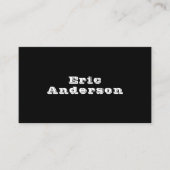 Zwart-wit QR-code minimalist Visitekaartje (Voorkant)