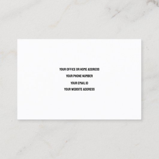 Zwart Wit QR Code Moderne Wedding Event Planner Visitekaartje (Achterkant)