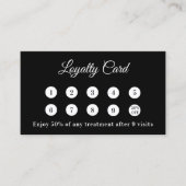 Zwart-wit QR-code zakelijk logo loyaliteitskaart Klantenkaartje (Voorkant)