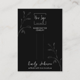 Zwart & Wit QR Sieraden Haarclip Display Kaart Contactkaartje