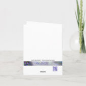 Zwart-wit quilt persoonlike groetkaart feestdagen kaart (Achterkant)