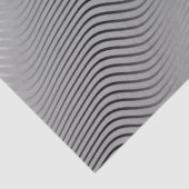 Zwart/wit Quirky Waves-gradiënt over druk Tissuepapier (Detail)