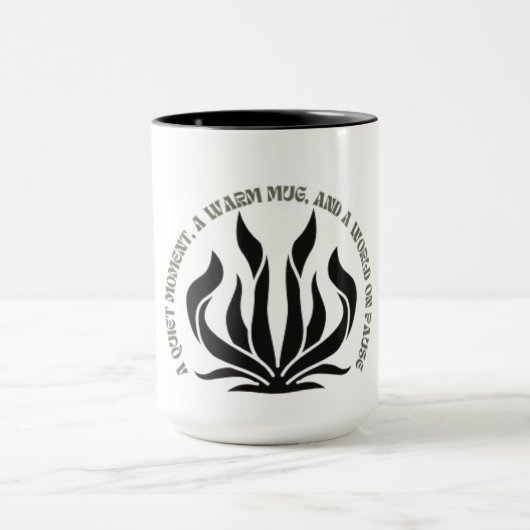 Zwart & Wit Quote Mok (Midden)